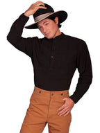 SHIRT W/PAISLEY INSET BIB