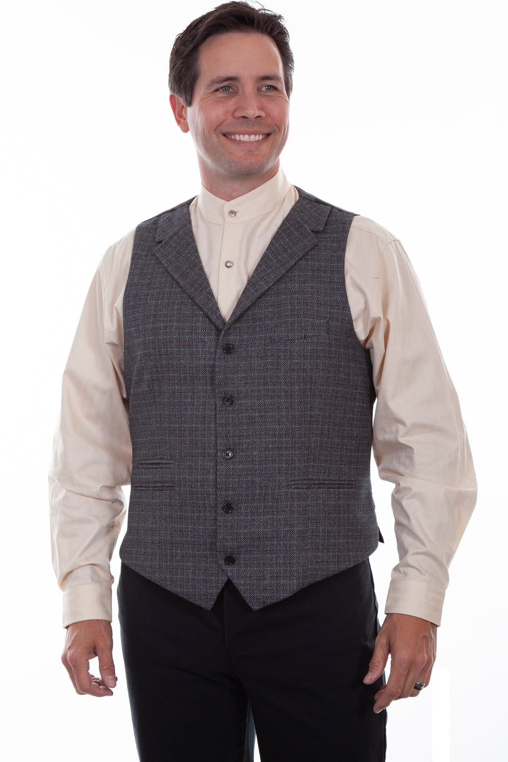 PLAID 4 POCKET POINT BOTTOM VEST