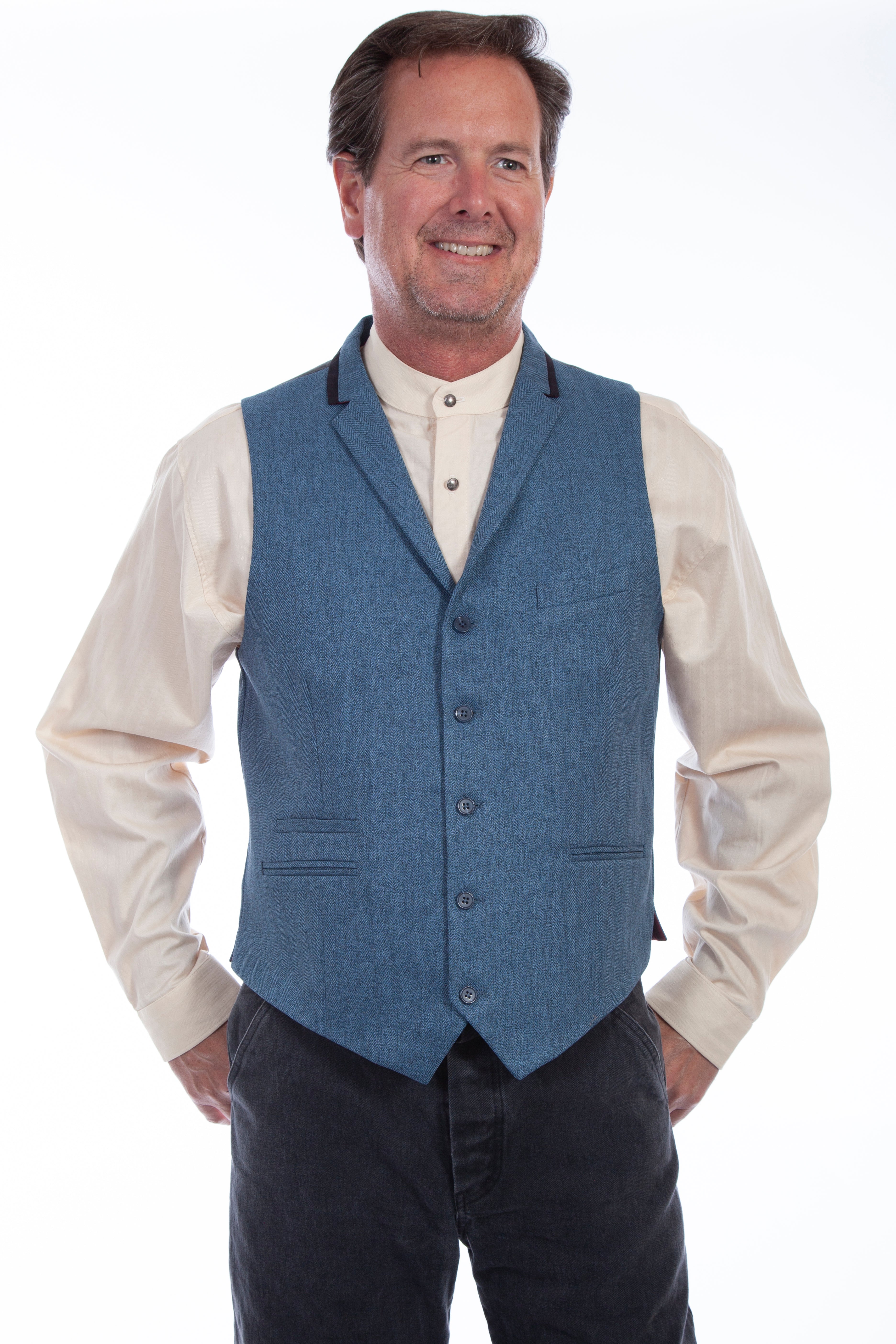 HERRINGBONE POINT BOTTOM VEST