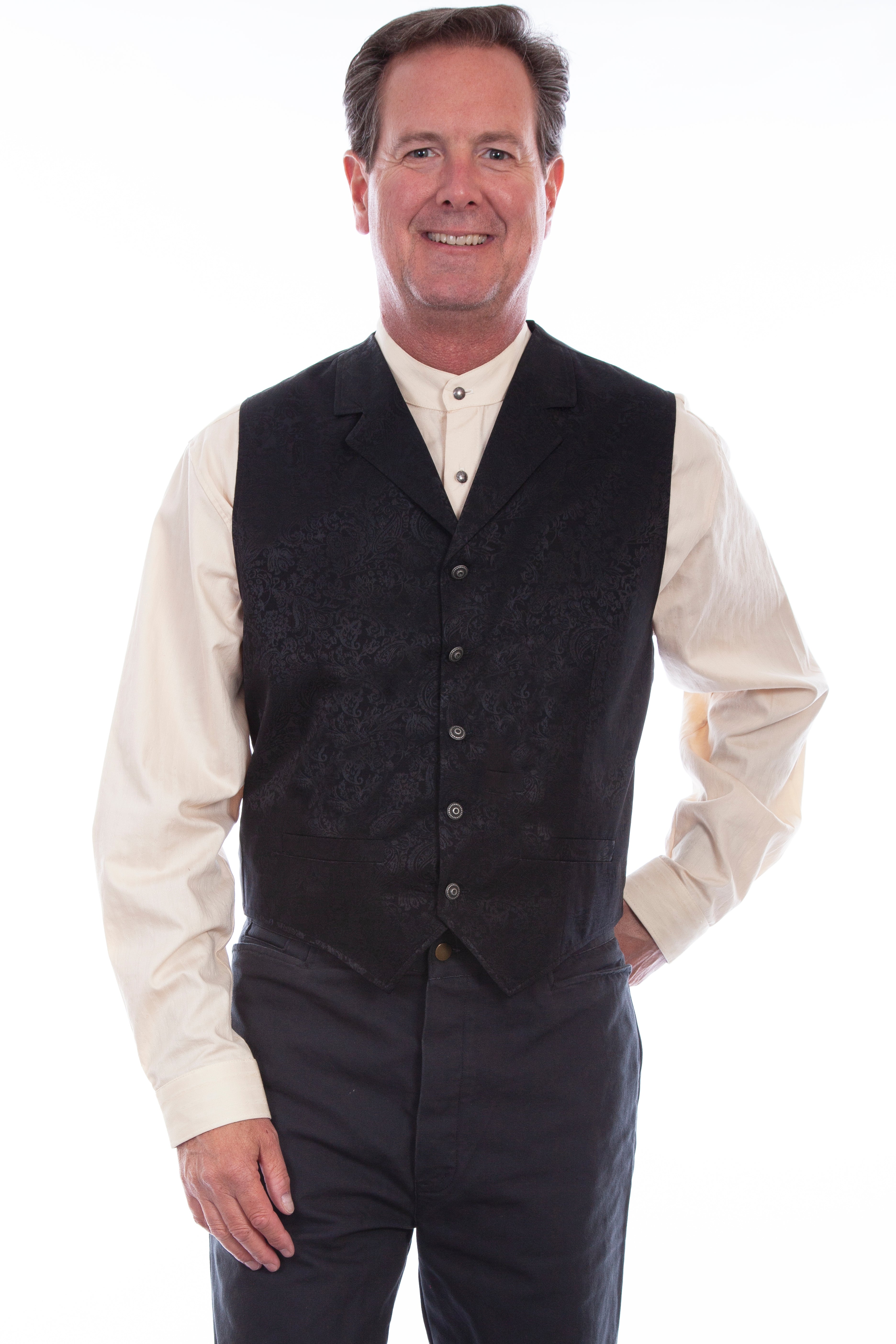 SILK SINGLE BREASTED VEST