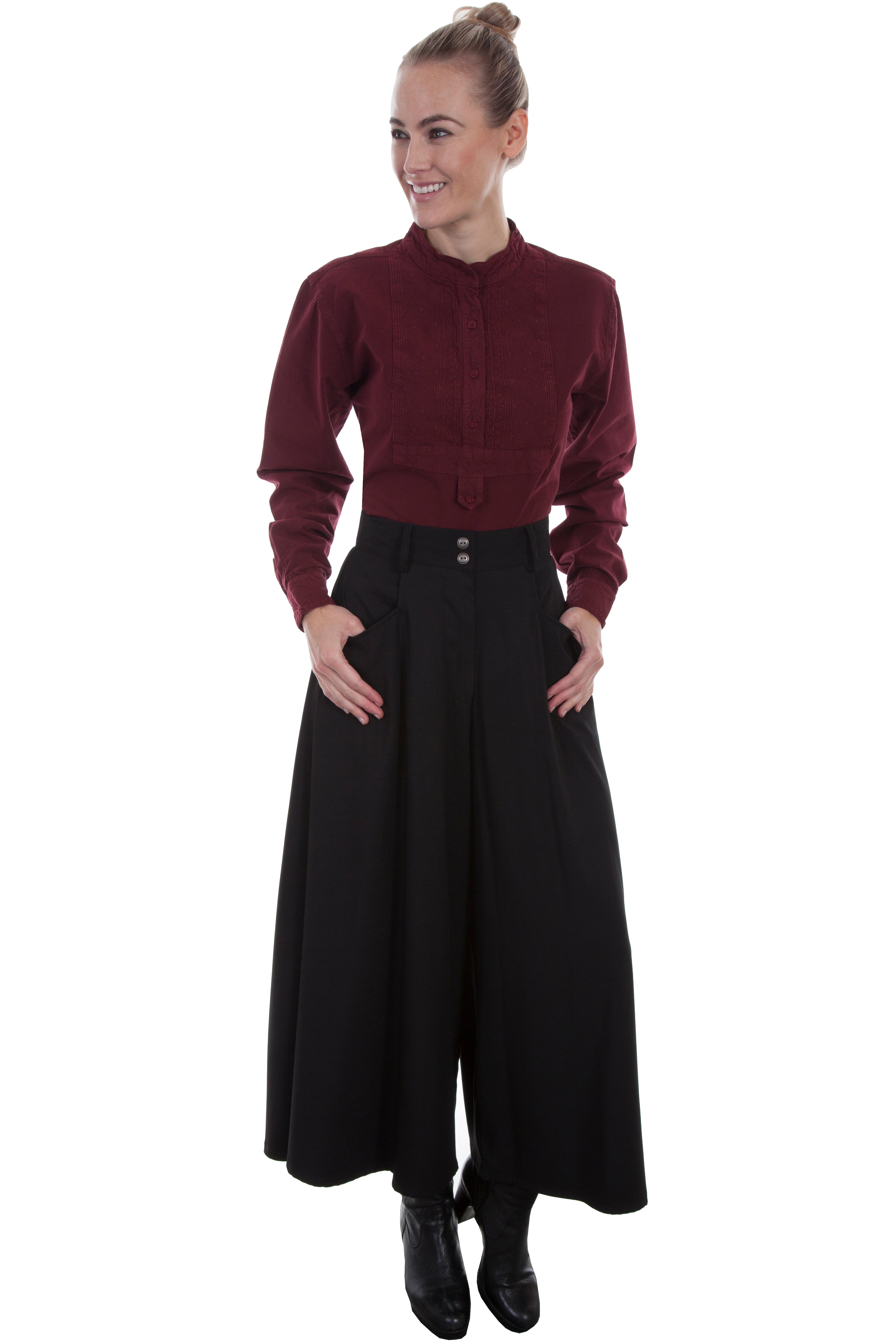 SUEDED RIDING SKIRT