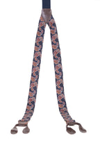 LADIES SILK PAISLEY SUSPENDERS