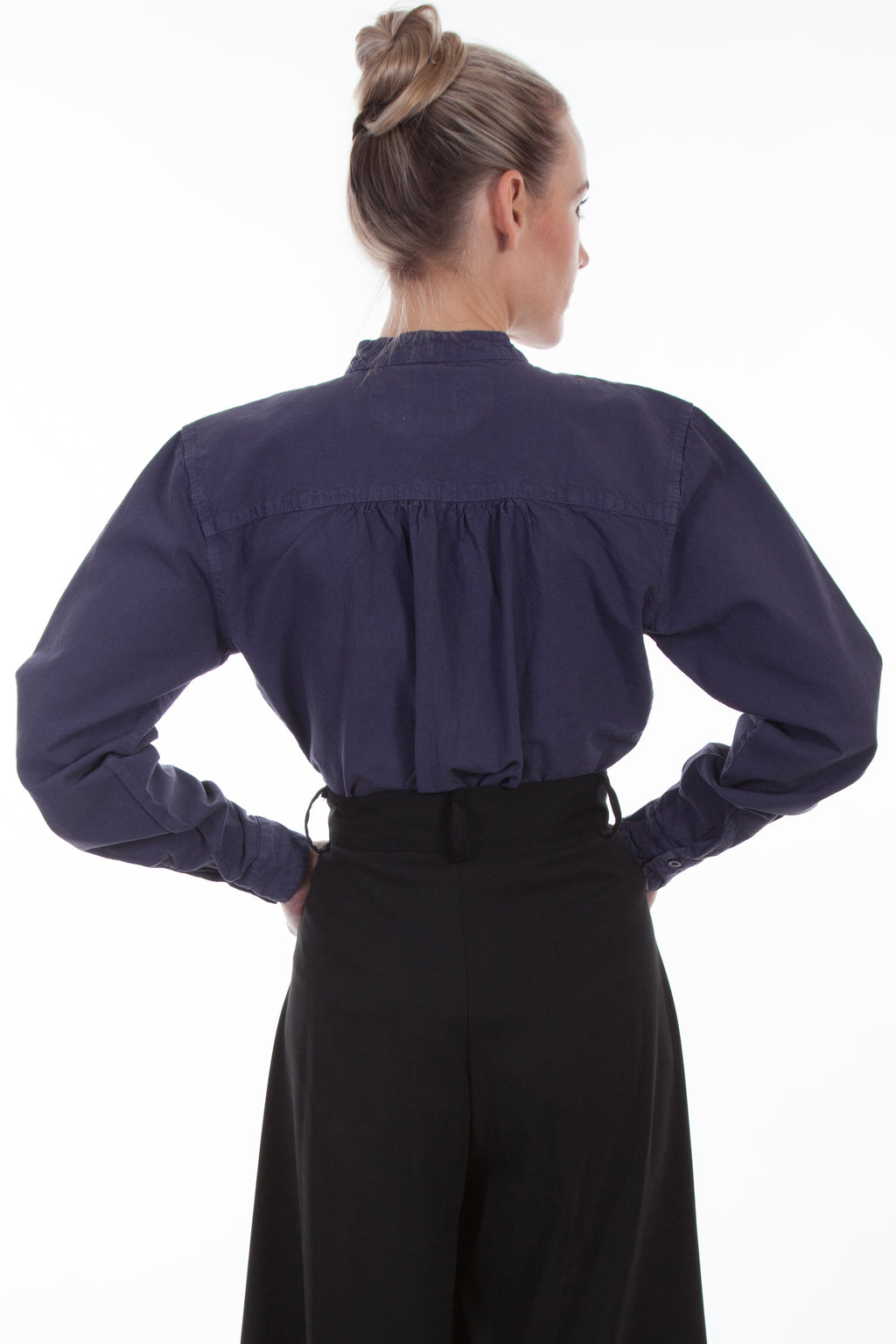 PAISLEY BIB FRONT BLOUSE