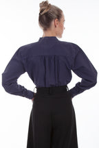 PAISLEY BIB FRONT BLOUSE