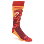 Raptor Dinosaur - USA Made Men's Dress Socks