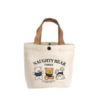 Canvas Bag Small Versatile Handbag Female Student Lunch Box Bag Simple Tote Bag Office Worker Lunch Bag Shopping Bag