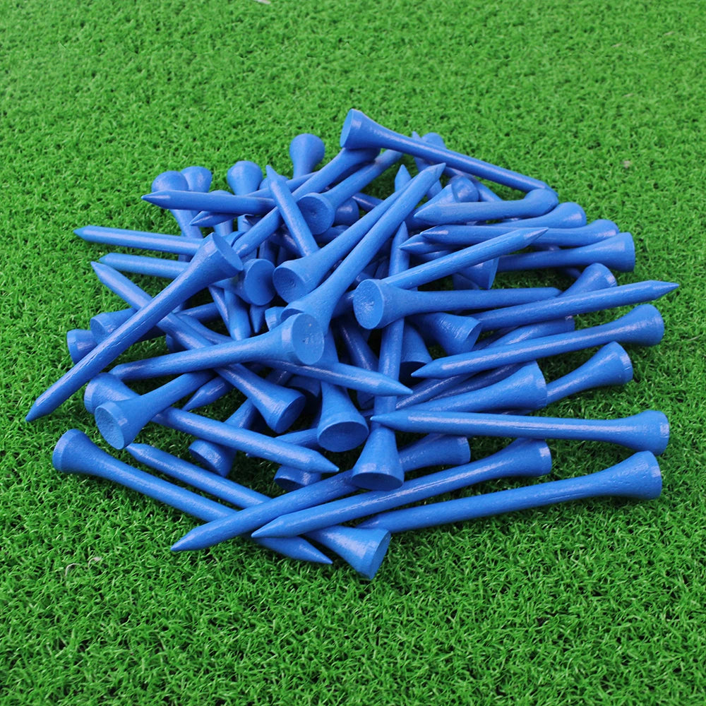 CRESTGOLF 70MM Bamboo Golf Tee 2-3/4 Inch Golf Supplies Accessories Pack of 100pcs
