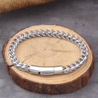 Vikings Jewelry Personalized Pattern Chain Bracelet Men's Thick Section Boy Hip-hop Street Hipster Fashion Jewelry with Wood Box