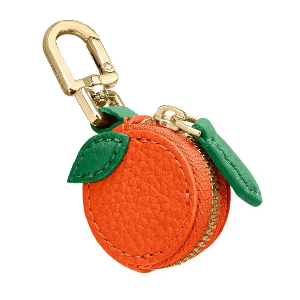 Fruit Coin Purse Cherry Blueberry Design Fruit Charm Coin Purse Cute PU Leather Pendant Keychain Earphone Bag Mini Storage Bag