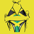 T-Shirts Sexikinis Swim Jamaican Flag Women's Two-Piece Swimsuit - Vacation Ready, Premium Quality