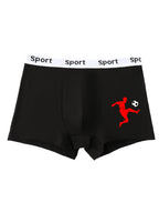 5 pieces mixed boys underwear 8-14 years old soft breathable solid color comfortable football player boy boxer briefs 95% cotton