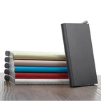 ID Credit Bank Card Holder Wallet Luxury Brand Men Women Anti Rfid Blocking Protected Magic  Slim Mini Small Money Wallets Case