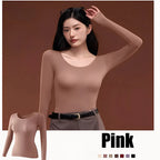 1 Set Sexy Women's Thermal Underwear Winter Clothes Seamless Thick Warm Lingerie Women Thermal Clothing Set Woman 2 Pieces