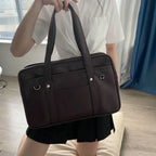 Japanese Two-dimensional Student JK Uniform Bag Girl PU Schoolbag COS Wear-resistant Waterproof One-shoulder Messenger Handbag