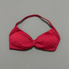 HISTELLO Sports Bra Push Up Strappy Sexy Open Back Gym Crop Top Removable Cups Women Workout Clothing Gym Top Halter Sport Bra