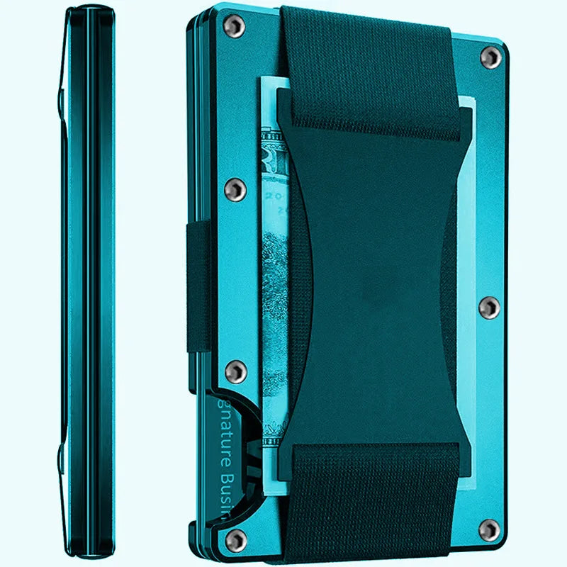 Forged Carbon Fiber Mini Slim Wallet Case Organizer for Men Cartera Tarjetero Hombre Cashback Credit Card Holder Luxury Gift