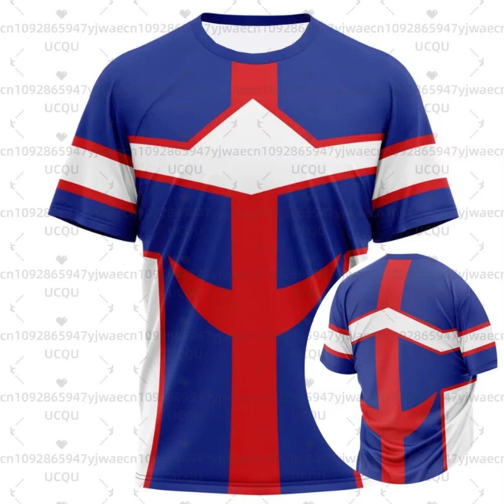 Summer Men's Women's My Hero T-shirt My Hero Academia Nonno 5th Edition Jersey T-shirt Tops All Might Anime Fan Gift