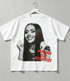 2026 Spring Summer Unisex Hip Hop Graphic Tee, Fashion New Arrival Clothing, Soft Cotton Crewneck Short Sleeve, Mariah Scientist Rapper Free Thugs Letter Print, Retro Rap Aesthetic Daily Casual Loungewear, Novelty Fan Gift To