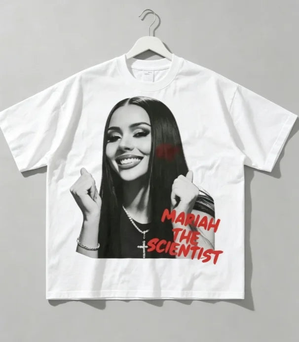 2026 Spring Summer Unisex Hip Hop Graphic Tee, Fashion New Arrival Clothing, Soft Cotton Crewneck Short Sleeve, Mariah Scientist Rapper Free Thugs Letter Print, Retro Rap Aesthetic Daily Casual Loungewear, Novelty Fan Gift To