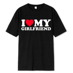I Love My Boyfriend Clothes I Love My Girlfriend T Shirt Women Summer Manga Graphic Short Sleeve Tee Soft Female