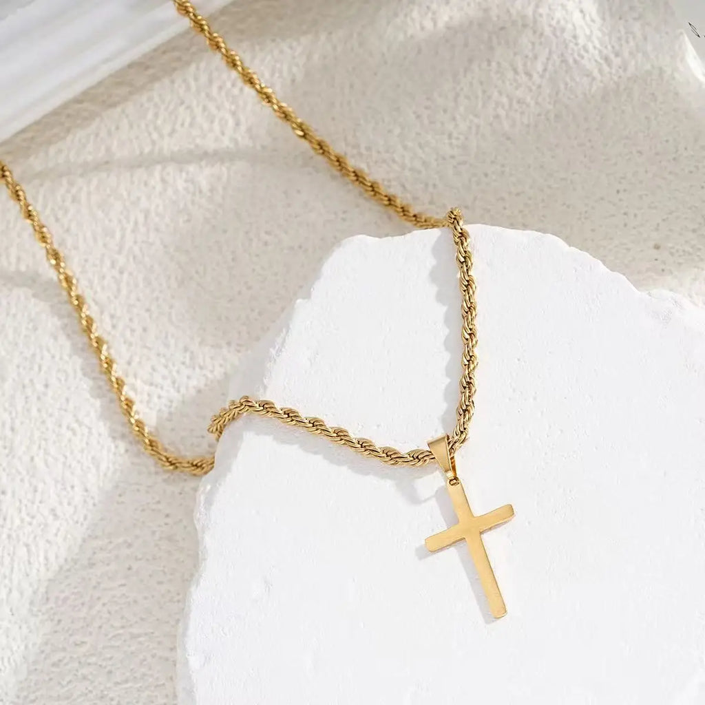 2026 New Stainless Steel Simple Gold Men's and Women's Jewelry Necklace Pendant, Suitable for Men's and Women's Daily Wearing Ne