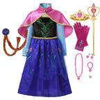 Moana Elsa Princess Dress for Girls Costume Kid Children Cosplay Birthday Carnival Party Outfit Toddler Fancy 2-8Y Birthday Gift