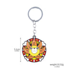 One Piece Luffy Straw Hat Keychain Rotatable Zoro Skull Metal Pendant Role-Playing Decorative Accessories Fan Jewelry Gift