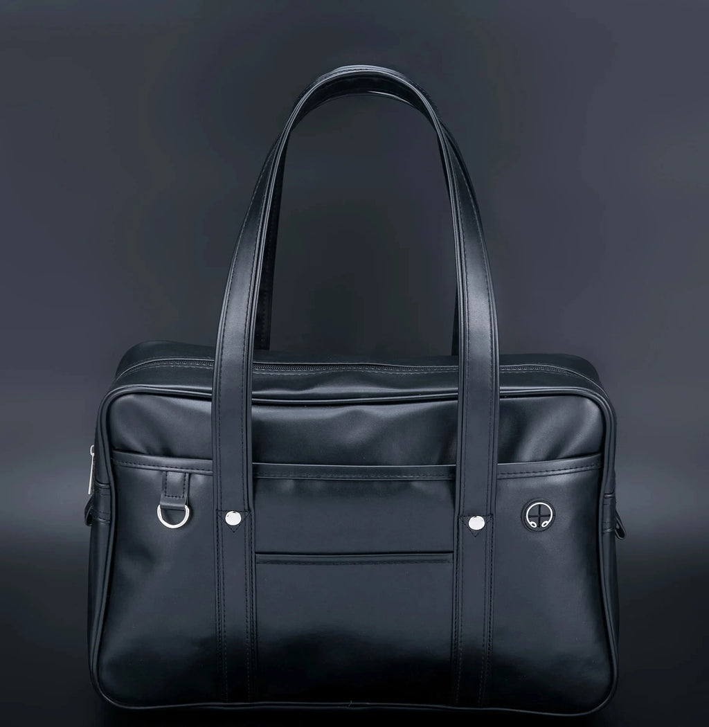 schoolbag PU leather japanese wide application japanese handbag large capacity waterproof