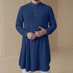 Men'S New Muslim Middle Arabic Men'S Button Down Cotton And Linen Shirts Muslim Robes Stylis Male Clothes Stylis Male Clothes