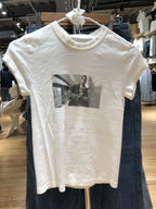 Casual Women Letter Print Slim Crop Top Round Neck Cotton Short Sleeve Summer Casual Vintage Tees Female Streetwear T-shirts New