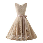 Pink Lace Party Wedding Dresses for Women Solid Sleeveless Elegant Gown Bridesmaid Prom Party A Line Dress Hollow Lace Up Robe