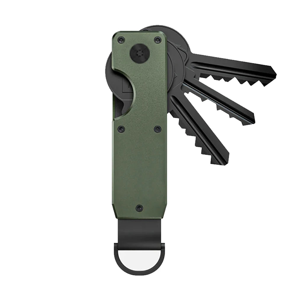 Key Organizer Compact Holder Metal Key Chain Minimalist Key Case Holder for Keychain Secures 2-6 Keys
