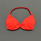 HISTELLO Strappy Bra Women Seamless Gym Underwear High Support Halter Sexy Sports Pilates Clothing Push-up Yoga Workout Tank Top
