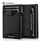 IWANTTI Minimalist Slim Cardholder for Men, Premium Fabric Wallet with Card Ejector, RFID Blocking Front Pocket Stylish Design