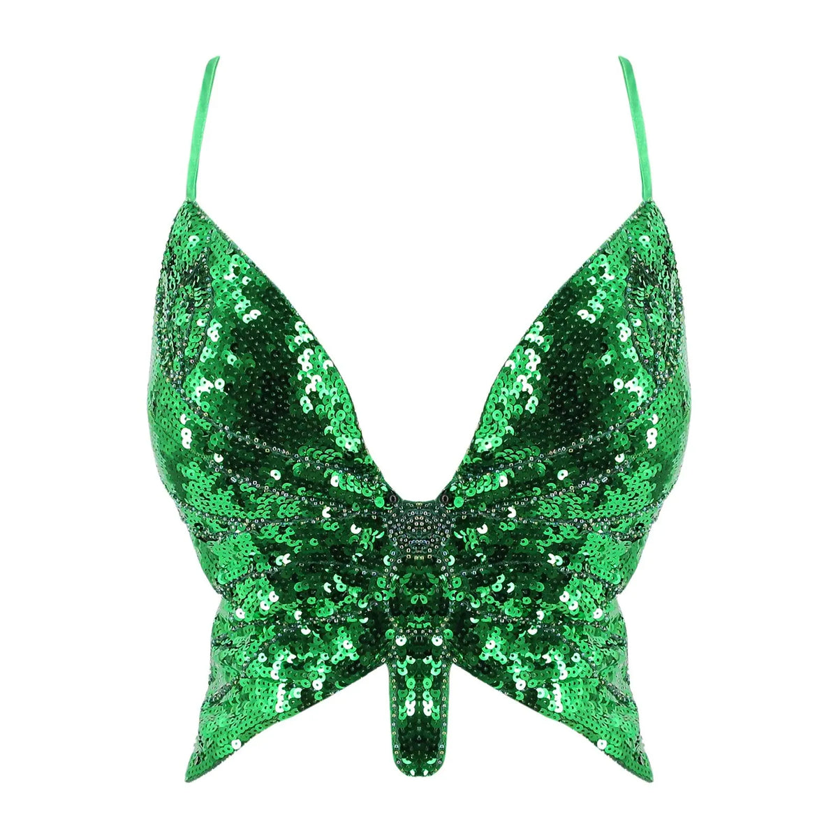 2025 Sparkly Sequin Crop Top Women Clothing Bandage Backless Dance Vest Vintage Party Camisole Tank Tops Clubwear Glitter Outfit