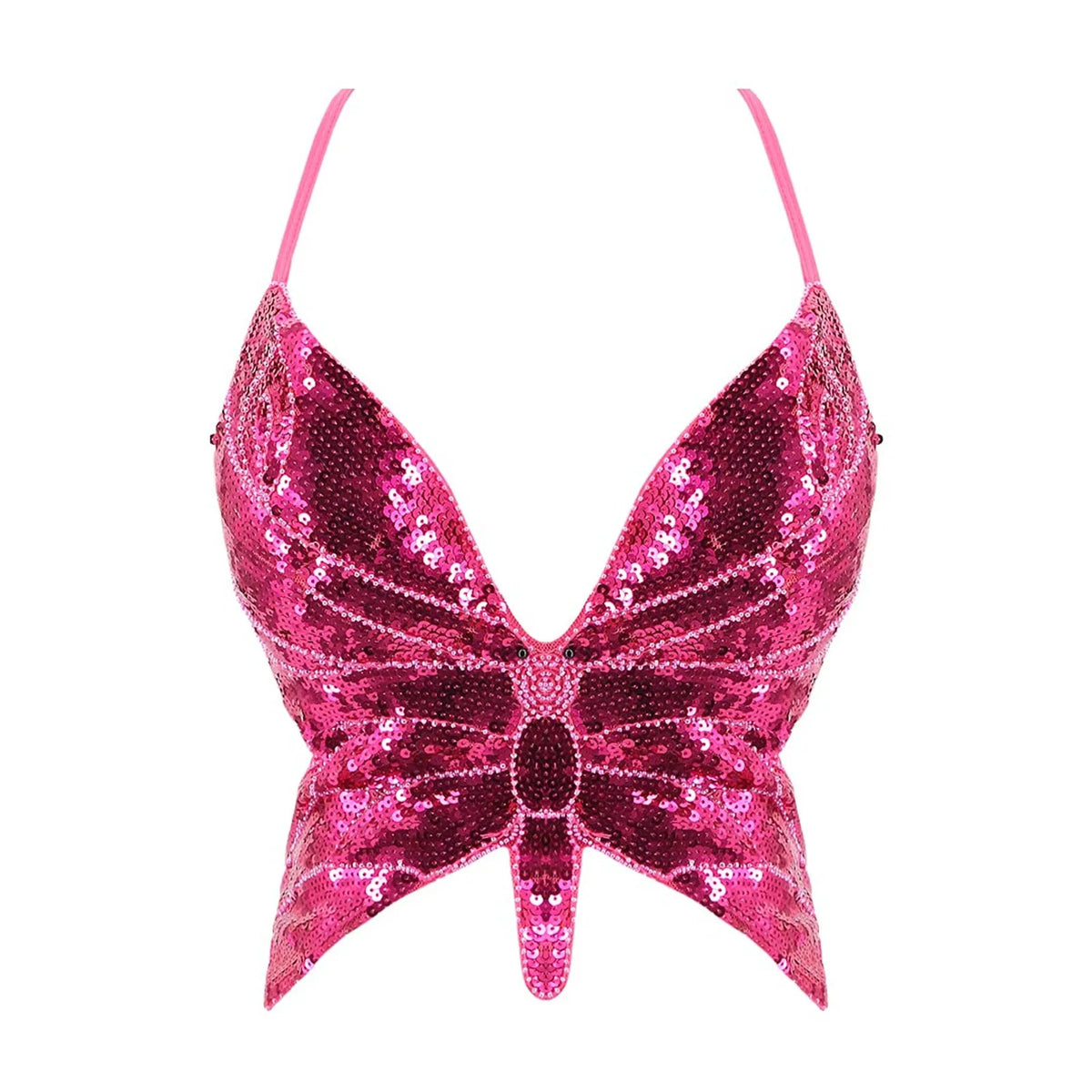 2025 Sparkly Sequin Crop Top Women Clothing Bandage Backless Dance Vest Vintage Party Camisole Tank Tops Clubwear Glitter Outfit