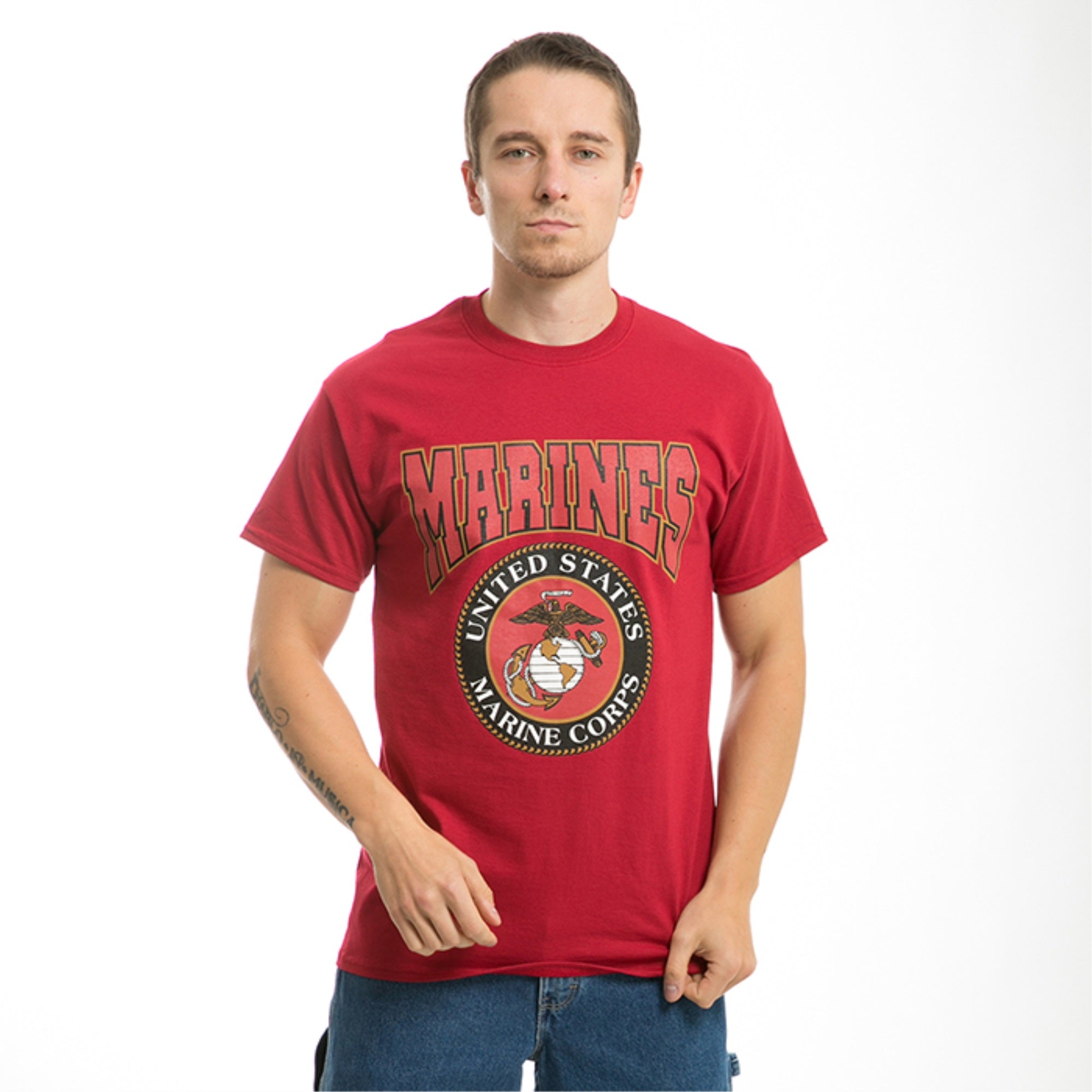 Classic Milit T's, Marines, Cardinal, L