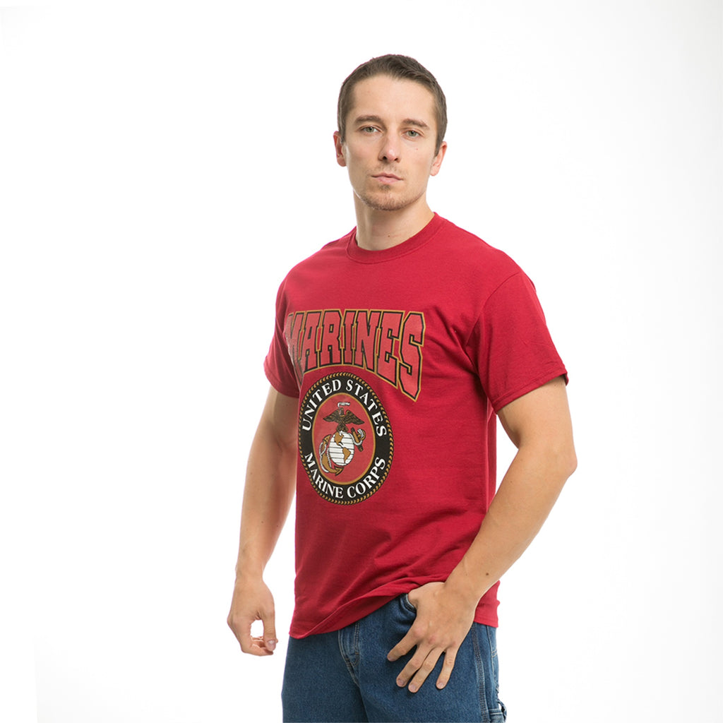 Classic Milit T's, Marines, Cardinal, 2X
