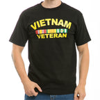 Classic Milit T's, Vietnam Vet, Black, S