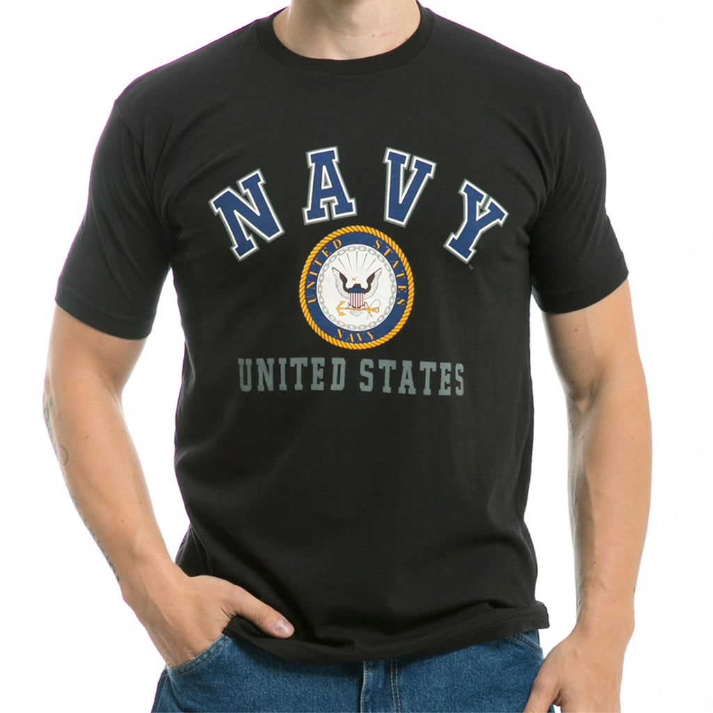 30 Single Tee, US Navy Classic, Black,2X