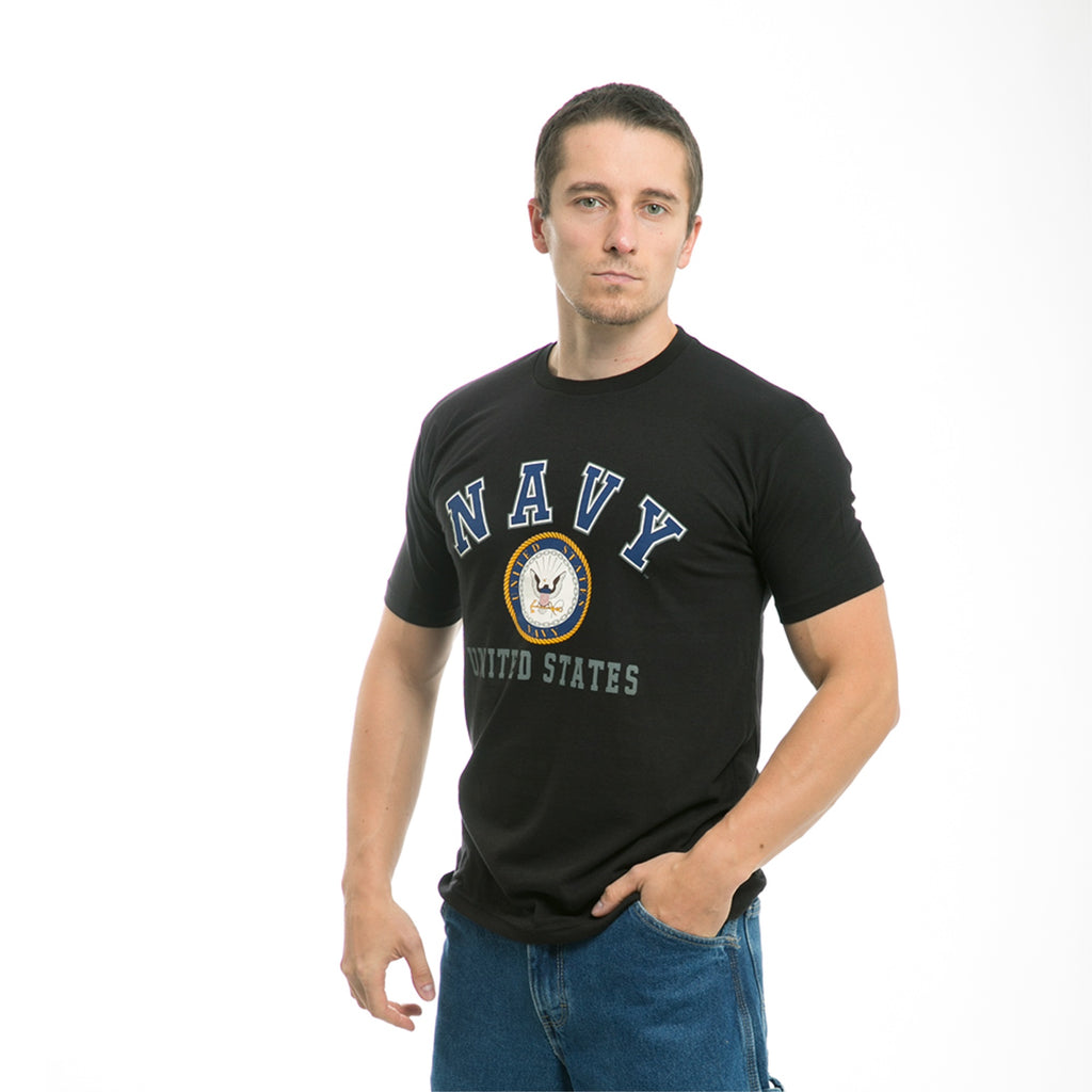30 Single Tee, US Navy Classic, Black,2X
