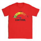 Fun Graphic Printing Summe Low Cortisol Levels  Meme T-Shirts Women Comfortable Clothing Short Sleeve Casual Aesthetic Tee Tops