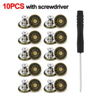 10Pcs/pack Jeans Buttons With Screwdriver Clothing Pants Sewing Accessories Waist Buckle 17mm Nail Free Waist Extenders Button
