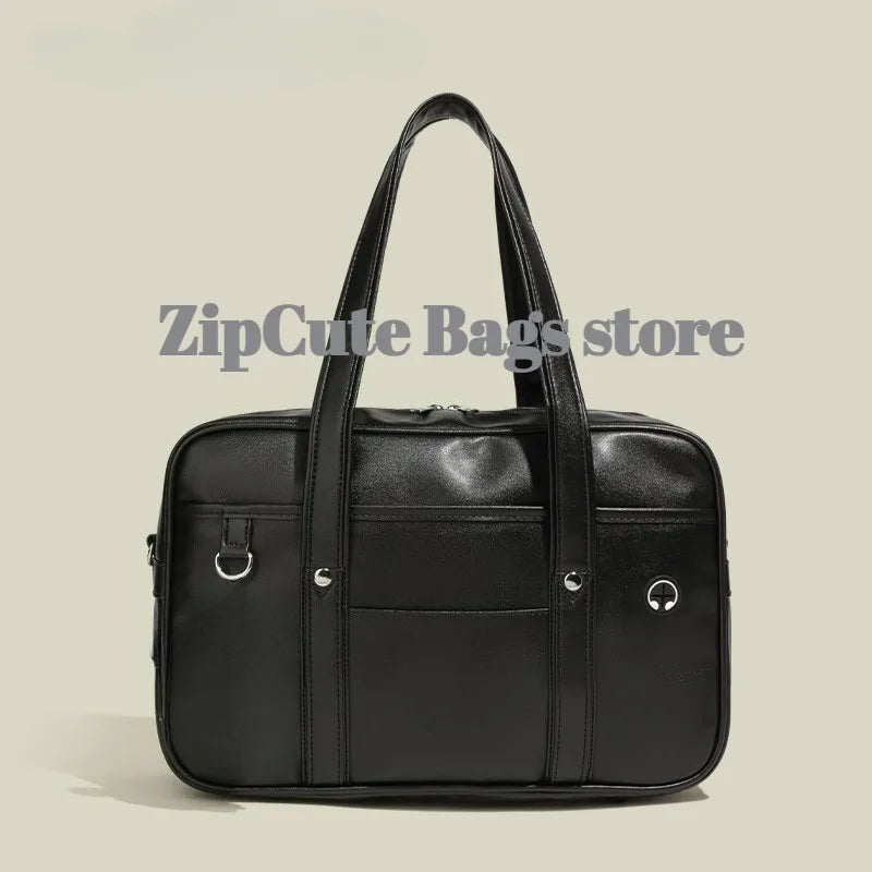Japanese Two-dimensional Student JK Uniform Bag Girl PU Schoolbag COS Wear-resistant Waterproof One-shoulder Messenger Handbag