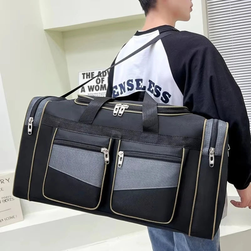 Large Luggage Travel Bag Camping Gym Fitness Handbags for Women Men Outdoor Sports Shoulder Storage Duffel Long Distance Bag