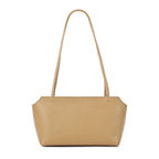 Luxury Women's Genuine Cowhide Leather Mini Shoulder Tote Bag Pebbled Leather Long Strap Underarm Handbag Minimalist Daily Purse