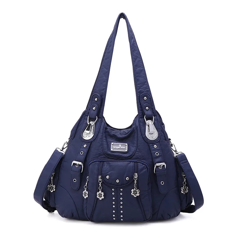 Bag Women Fashion Handbags Women Shoulder Bags PU Leather Handbag Female Satchel Shoulder Purse Bag Bolsa Feminina