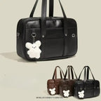 Japanese Two-dimensional Student JK Uniform Bag Girl PU Schoolbag COS Wear-resistant Waterproof One-shoulder Messenger Handbag