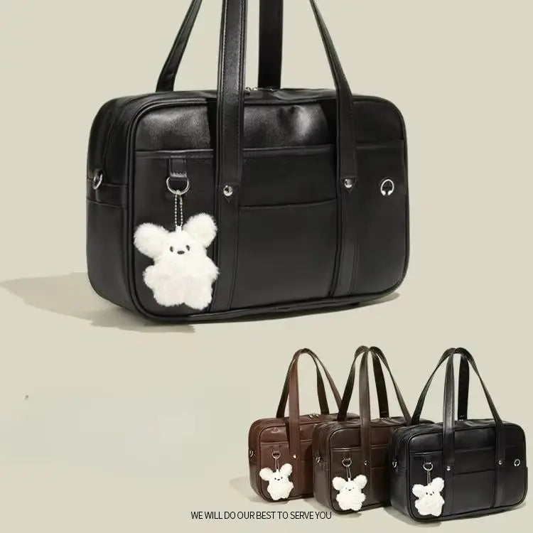 Japanese Two-dimensional Student JK Uniform Bag Girl PU Schoolbag COS Wear-resistant Waterproof One-shoulder Messenger Handbag