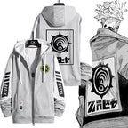 GACHIAKUTA Zip Up Hoodie Rude Riyo Costume Casual Harajuku Long Sleeves Men Women Zipper Hoodies Sweatshirt Outerwear Coat